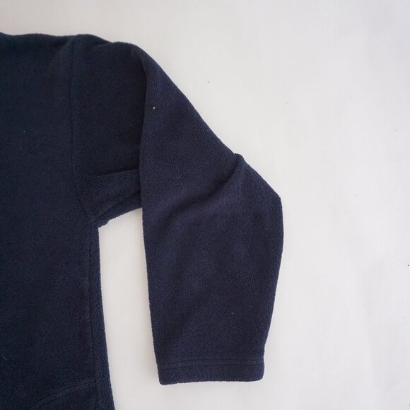 Vintage '90S Visions Resortwear Navy Alaska Zip Up Outdoor Fleece Sweater L - Picture 4 of 9
